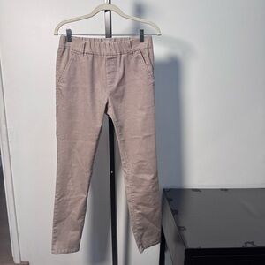 Bevy Flog women Casual Elastic-Waist Pants in Taupe 28